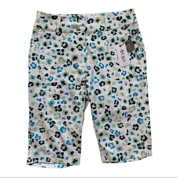 Lija Classic Bermuda Shorts in Leopard Print Sz. 4 - Picture 1 of 10